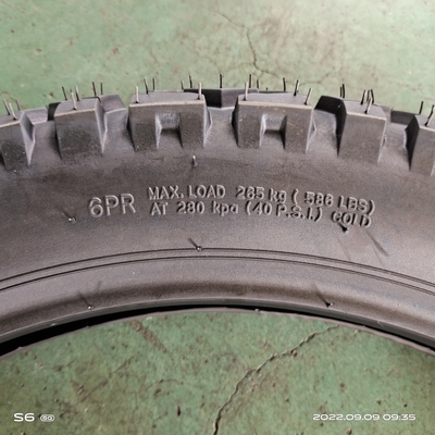 Pneumatico nero senza tubo per moto TT Pneumatico 3.50-18 dal mercato di Qingdao