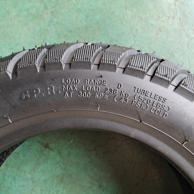 Pneumatici da gomma naturale per motocicli da 3,50-10 TL senza tubi