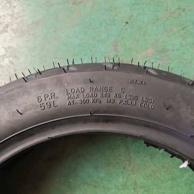 90/90-12 Ruote e accessori di pneumatici per motori Casco di gomma naturale per l'efficienza