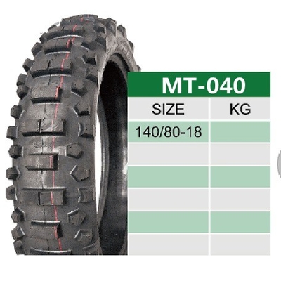 140/80/18 90/100/21 Enduro pneumatici per motociclette con composizione morbida e 6pr/8pr Ply Rating