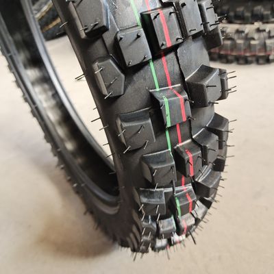 pneumatici per motocicli senza tubo di nylon di gomma naturale 4.10-18 per motociclette e pneumatici