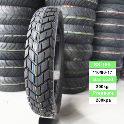 110/90-16 110/90-17 Pneumatici per motociclette e pneumatici senza tubi Super con 35%-45% di contenuto di gomma