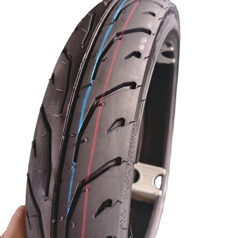 80/90-14 pneumatici per moto senza tubi con certificato e gomma naturale di colore nero