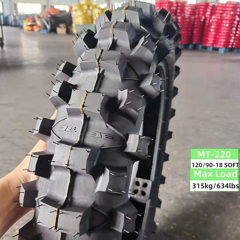 6PR/8PR Pneumatici per motocicli 120/90-18 120/100-18 con pressione di 280kpa