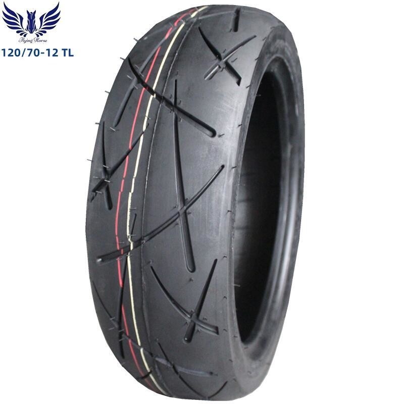 Ply rate 6PR/8PR Casco pneumatico Motociclo pneumatico tubo pneumatico 120/70-12 120.70.12 120/70/12