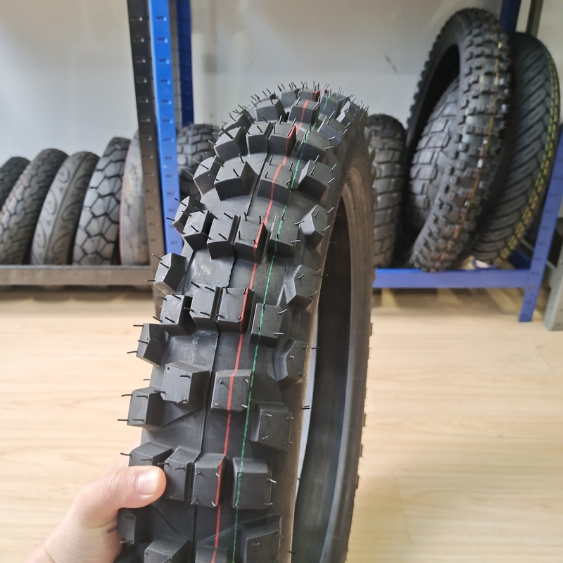 Natura gomma acciaio materiale di nylon 17" 18" 19" 21" pollici pneumatici per motociclette per motocross