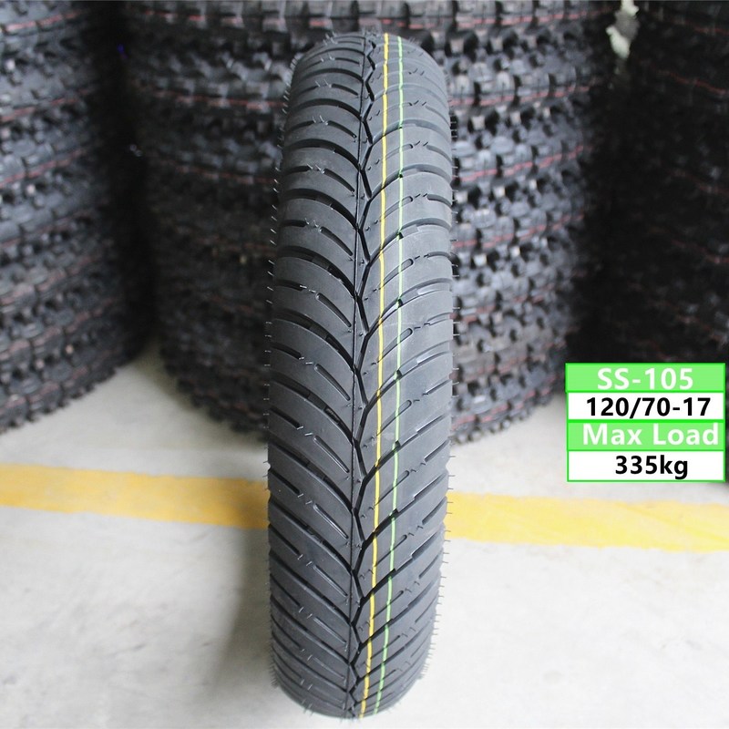 120/70-12 120/70/12 120 70 12 Pneumatico per motociclette da corsa con contenuto di gomma compreso tra il 35% e il 45%