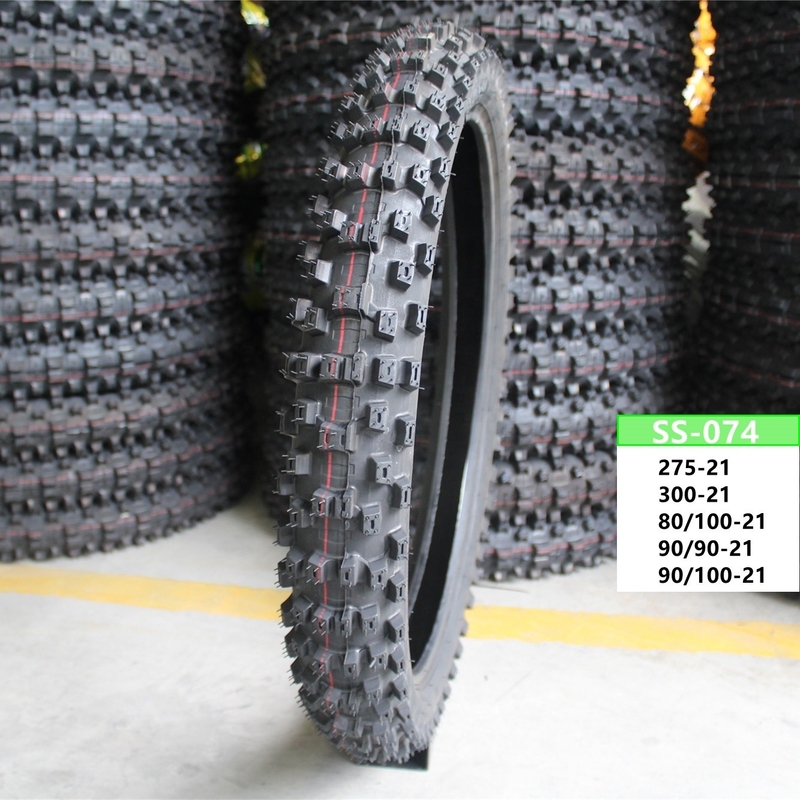 6PR/8PR Ply Rate 80/100-21 Pneumatici da corsa off-road 35%-45% Contenuto di gomma per biciclette sporche