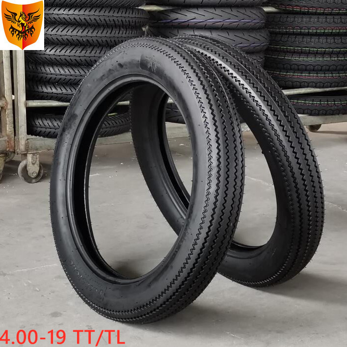 150 km/h velocità Sawtooth Pattern Pneumatico senza tubi per motociclette 4.00-19 per il mercato africano